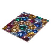 Diamanten in vele kleuren tegeltje (Zijkant)