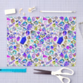 Diamanten in waterverf aangepaste achtergrond tissuepapier (Craft)