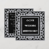 Diamanten Jubileum 60ste Huwelijksverjaardag Kaart (Voorkant / Achterkant)