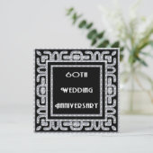 Diamanten Jubileum 60ste Huwelijksverjaardag Kaart (Staand voorkant)