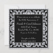 Diamanten Jubileum 60ste Huwelijksverjaardag Kaart (Achterkant)