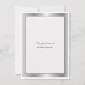 Diamanten Jubileum Medaillon Feest Uitnodiging (Achterkant)