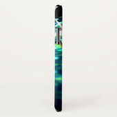 Diamanten juweeltje sprankelend elegant zwart turq Case-Mate iPhone case (Achterkant / rechts)