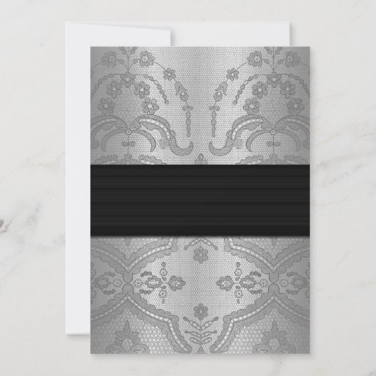 Diamanten | Kant 25e zilveren huwelijksjubileum Kaart (Achterkant)