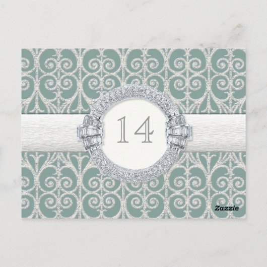 Diamanten & Kant, Tafel Zitting Nummer Kaart Weddi (Achterkant)