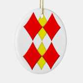 diamanten keramisch ornament (Rechts)