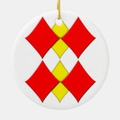 diamanten keramisch ornament (Achterkant)