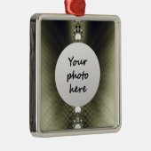 Diamanten Kerstversiering Metalen Ornament (Rechts)