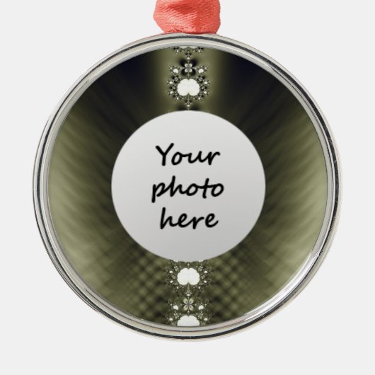 Diamanten Kerstversiering Metalen Ornament (Voorkant)