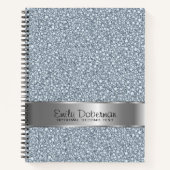 Diamanten kijken glitter patroon notitieboek (Voorkant)