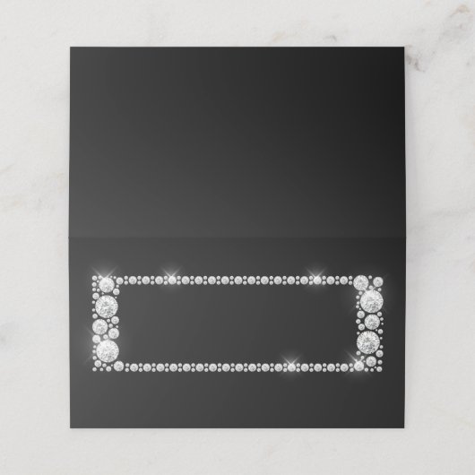 diamanten Lijst Plaatskaartje (Buitenkant ongevouwen)