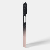 Diamanten Lippen Glitter Ombre Roze Goud Case-Mate iPhone Case (Achterkant / Rechts)