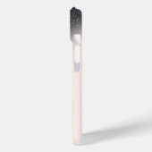 Diamanten Lippen Glitter Ombre Roze Goud Case-Mate iPhone Case (Achterkant / Links)