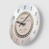 Diamanten Metaal 25e trouwdag Grote Klok (Hoek)