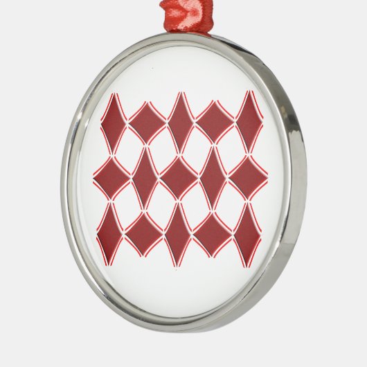 diamanten metalen ornament (Links)