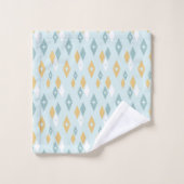 Diamanten Midden eeuw modern atoompatroon Bad Handdoek (Wasdoekje)