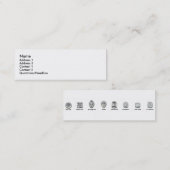 diamanten mini visitekaartje (Voorkant / Achterkant)