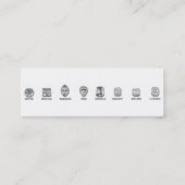 diamanten mini visitekaartje (Achterkant)