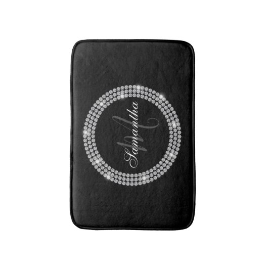 Diamanten Monogram Badmat (Voorkant Verticaal)