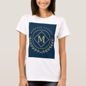 Diamanten Monogram Cirkel T-shirt (Voorkant)