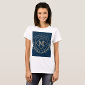 Diamanten Monogram Cirkel T-shirt (Voorkant volledig)