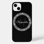Diamanten Monogram iPhone Hoesje (Achterkant)