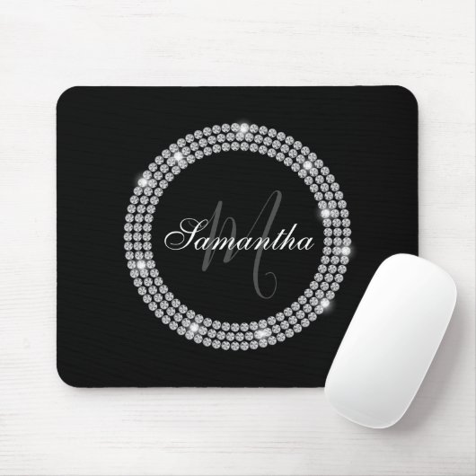 Diamanten Monogram Muismat (Met muis)