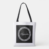 Diamanten Monogram Tote Bag (Achterkant)