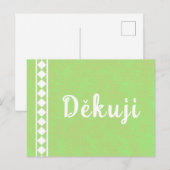 Diamanten op een Tsjechische bedankkaart Briefkaart (Voorkant / Achterkant)