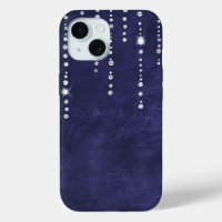 Diamanten op Paarse leder