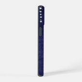 Diamanten op Paarse leder iPhone 15 Case (Rechterkant)