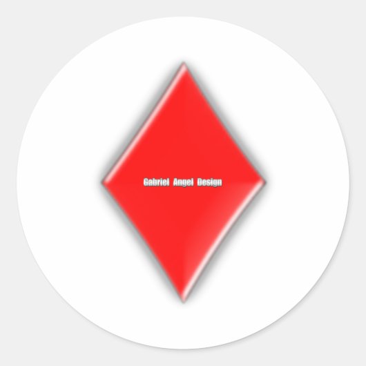 Diamanten pak ronde sticker (Voorkant)