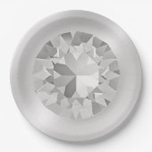 Diamanten papieren borden bordje (Voorkant)