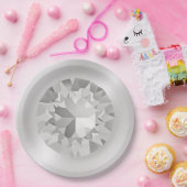 Diamanten papieren borden papieren bordje (Feest)