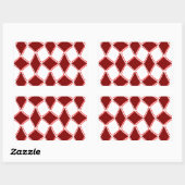 diamanten rechthoekige sticker (Vel)