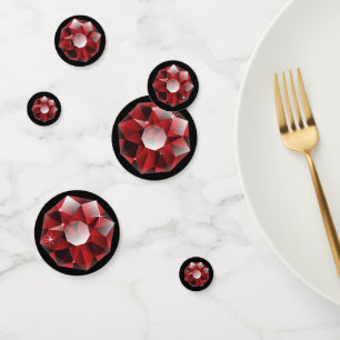 Diamanten Rhinestone Rode Robijn Confetti