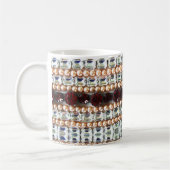 Diamanten Rhinestones robijnen granaten parels Koffiemok (Links)