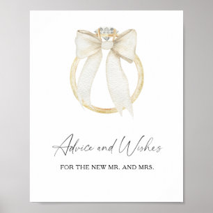 Diamanten ring - Advies en Wensen voor Jonggehuwde Poster