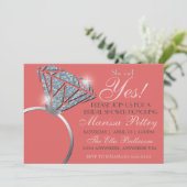 Diamanten ring, Bling Bruidsmeubel, ze heeft ja ge Kaart (Staand voorkant)