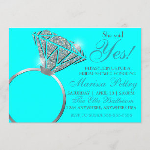Diamanten ring, Bruidsmeisjesfeest, ze zei ja, tur Kaart