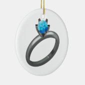 Diamanten Ring - Emoji Keramisch Ornament (Rechts)