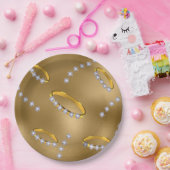 Diamanten ring goud papieren bordje (Feest)