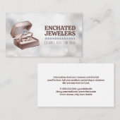 Diamanten ring in doos | Sieraden Visitekaartje (Voorkant / Achterkant)