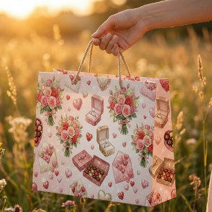 Diamanten Ringen, Rozen & Luxe Cadeau dozen Patroo Groot Cadeauzakje