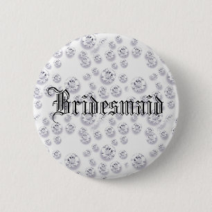 diamanten ronde button 5,7 cm