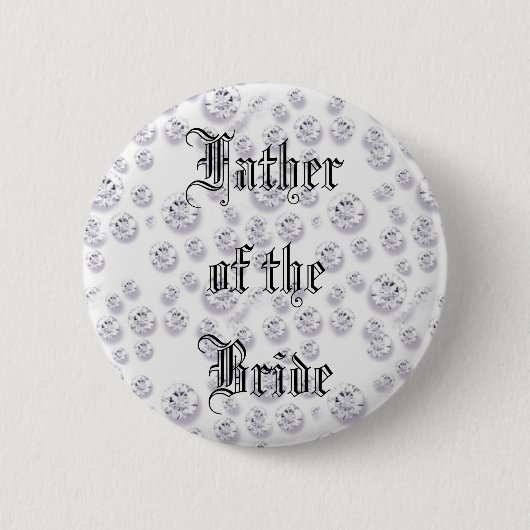 diamanten ronde button 5,7 cm (Voorkant)