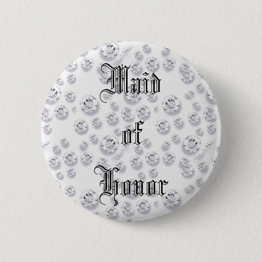 diamanten ronde button 5,7 cm (Voorkant)