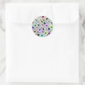 diamanten ronde sticker (Tas)