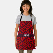 Diamanten Rood Bruin Minimaal Patroon Schort (Insitu)