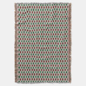 DIAMANTEN rood groen Deken (Voorkant Verticaal)